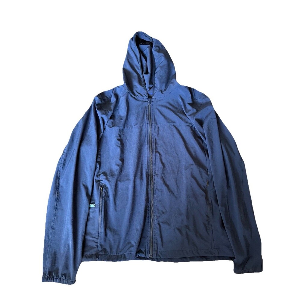 Outdoor Voices Size M Full Zip Pullover Hoodie Jacket Blue Windbreaker